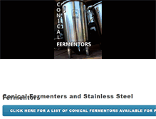 Tablet Screenshot of conicalfermentor.com